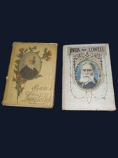 Berger Publishing 1907 Gems From Longfellow Jewels From Lowell Antique Book Lot picture