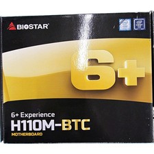 BIOSTAR H110M-BTC MicroATX Intel LGA1151 DDR4 Motherboard HDMI USB 3.0 picture