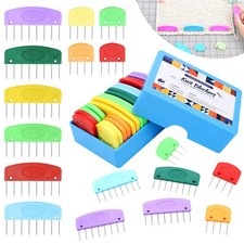 20PCS Knit Blockers Pins for Knitting Blocking Combs Stainless Steel Needles Set picture