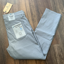 Tailor Vintage NWT Mens 38x30 Grey Gray Nylon Pants Performance Canaan Slim Fit picture