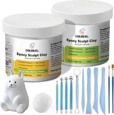 Epoxy Sculpting Clay, 2 lbs White Epoxy Putty picture