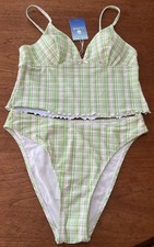 CUPSHE Women’s Two-Piece Tankini bikini Set – Size M– Brand New With Tags picture
