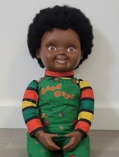 BLACK CHUCKY DOLL AFRICAN AMERICAN GOOD GUY DOLL TRICK OR TREAT STUDIOS PLUSH picture