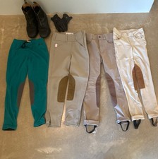 Girls Equestrian Apparel Tailored Sportsman Kerrits Shires Breeches boots gloves picture