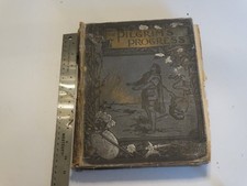 1891 editon of The Pilgrim's Progress by John Bunyan blue decorated cloth covers picture