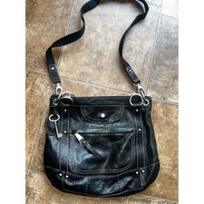 Fossil Maddox Pebbled Black Leather Crossbody Bag picture