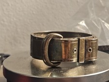 Antique Victorian Sterling Silver Buckle Bangle Bracelet  picture