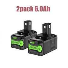 2X For RYOBI P108 18V One Plus High Capacity Battery 18 Volt Lithium-Ion 6.0Ah picture