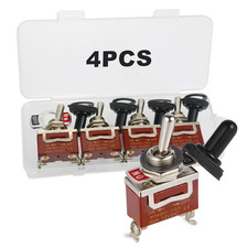 Waterproof Toggle Switch, Durable 12V 30A SPST 2Pin On/Off Heavy Duty Waterproof picture
