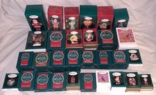 30  1990s  Vintage  Collector's Club  Hallmark Keepsake Ornaments  Orig Boxes picture