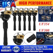 UF354 Ignition Coil 6 Pack For BMW 323Ci 323i 325Ci 2.5L L6 M3 M5 X5 E46 E39 E36 picture
