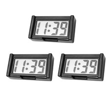 Brand New 3 Pack Small Digital Clock Mini Adhesive Stick On Battery Operated Set picture