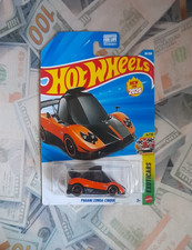 Hot Wheels Exoticars Pagani Zonda Cinque 1:64 Diecast Orange/Black 2026 picture