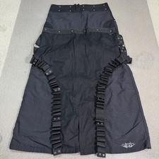 Vintage Bondage Macgirl Skirt y2k Metal O rings Industrial CyberGoth Punk Rave 5 picture