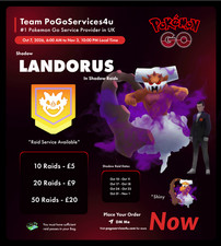Pokèmon Go Shadow Landorus X50 Battles/FAST/READ DESCRIPTION picture