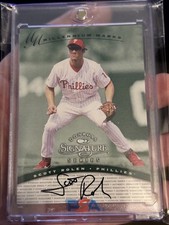 1997 Donruss Millennium Marks Auto Scott Rolen /1000 Phillies HOF picture