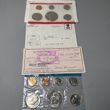 1st Order In 1974 Uncirculated Mint Set (13 Coins) W Original Envelope & Package picture