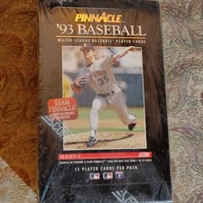 Pinnacle 1993 MLB Baseball Series 1 Trading Card Box Sealed 15 Cards/Pack picture