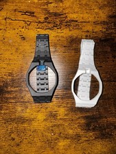 AP x Swatch Royal Pop Conversion Straps 1 White & 1 Black Full Bioceramic Bands picture