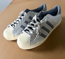adidas Superstar Vintage Low Top Lace Up Leather Sneakers Grey One IH8660 9 picture