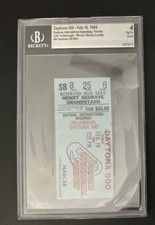 1984 Daytona 500 Ticket Stub Cale Yarborough Winner Beckett 4 picture