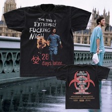 Monarch Wear 28 Days Later T-Shirt Danny Boyle Zombie Apocalypse Black picture