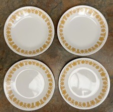 Corelle By Corning | Butterfly Gold | Bread / Dessert Plates | Set of 4 picture