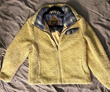 Pendleton Men's Ivory Full Zip Lined Jacket Stand-Up Collar Size M picture