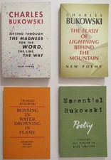 LOT OF 4 CHARLES BUKOWSKI POETRY BOOKS  Good Condition Paperback ESSENTIAL + 3 picture