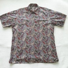 Vintage Liberty of London x Maus Hoffman Shirt Men's Large Floral Paisley Retro picture
