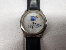 Vintage Apple Mac OS Watch Rainbow Logo Finder Macintosh 1990s Rare picture