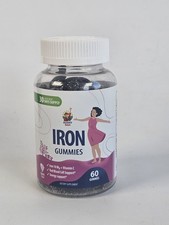 Sunny Sam Iron Gummies 10mg Vitamin C Grape 60 Count EXP 02/2027 picture