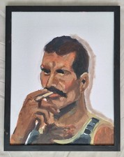 Freddie Mercury, Queen, pop art, Fine Art, Abstract Oil Painting 11x14 picture