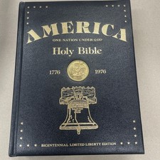 AMERICA One Nation Under God HOLY BIBLE 1776-1976 Bicentennial Limited Liberty picture