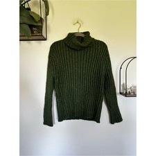 NWT Joseph A Green Ribbed Turtleneck Pullover Sweater Size Small picture