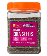 BetterBody Foods Organic Chia Seeds 20 oz USDA Organic Non-GMO picture