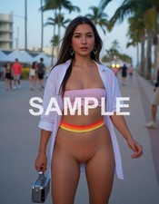 Sexy woman model PORTRAIT 11.7x8.3 ART PRINT POSTER gw982 picture