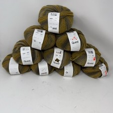Lot of 10 Classic Elite Yarns Quest 150 Yards Gold Wool Nylon 50g Chainette Aran picture
