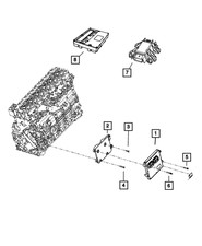 Genuine Mopar Oxygen Sensor Control Module 68055582AG picture