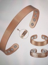 Vicmag Copper Magnetic Bracelet  For Women & Men, Powerful Magnetic Adjustable picture