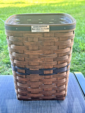 LONGABERGER J.W. COLLECTION (ULTRA RARE) WASTE BASKET 20084 KAS INITIALS 1984 picture