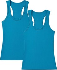 Pajama R Us Women's 2-Pack Racer Back Tank Tops Size S M L XL XXL picture