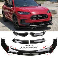 Car Front Bumper Chin Lip Spoiler Diffuser For Honda HR-V 2016-2024 Glossy Black picture