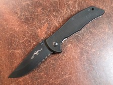 Emerson Knives - Nova BTS - Smooth G-10 - Black 154CM - 2003 Serial #0033 picture