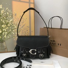 COACH CT721 Black Cargo Soft Tabby Shoulder Bag Crossbody bag picture