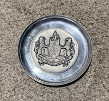 Vintage Disneyland Pewter Souvenir Plate — Walt Disney Productions picture
