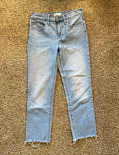 Madewell The Perfect Vintage Jean Women’s Blue Light Straight High Rise 26P picture