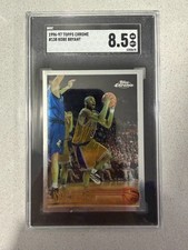 1996-97 Topps Chrome Kobe Bryant Rookie RC #138 SGC 8.5 NM-MT+ Lakers HOF picture