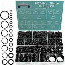 1020pcs Nitrile O-Ring Repair Kit Rubber Sealing Ring Assortment Set picture