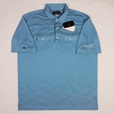 NWT Atlantis Paradise Island Polo Mens XXL Blue Greg Norman Golf Shirt Play Dry picture